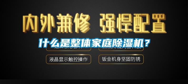 什么是整體家庭除濕機(jī)?