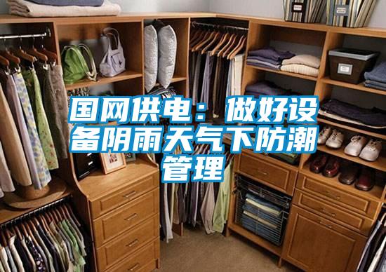 國網供電:做好設備陰雨天氣下防潮管理