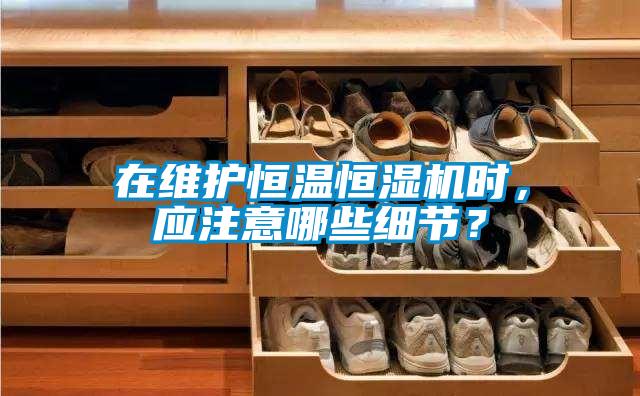 在維護恒溫恒濕機時，應注意哪些細節？