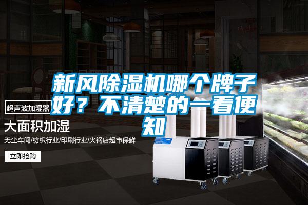 新風除濕機哪個牌子好？不清楚的一看便知
