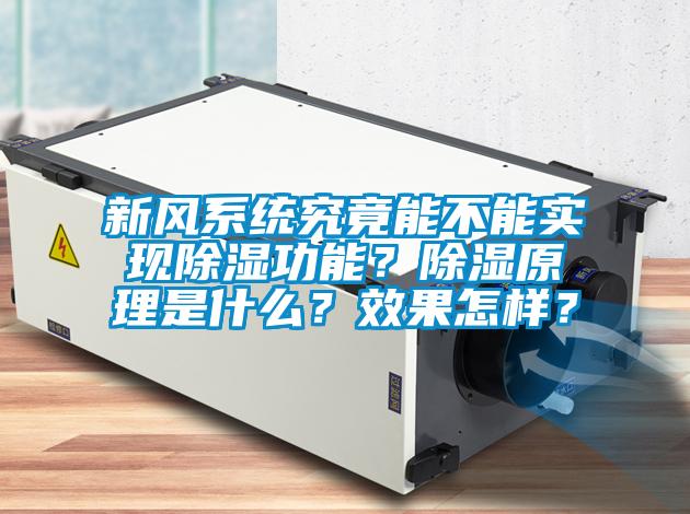 新風(fēng)系統(tǒng)究竟能不能實(shí)現(xiàn)除濕功能?除濕原理是什么?效果怎樣?