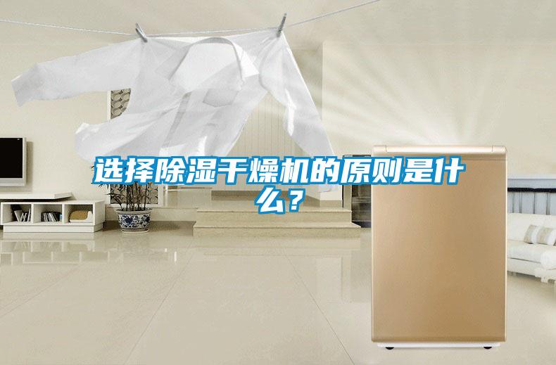 選擇除濕干燥機(jī)的原則是什么?