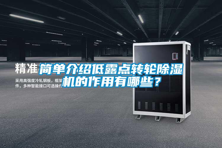簡單介紹低露點轉輪除濕機的作用有哪些?