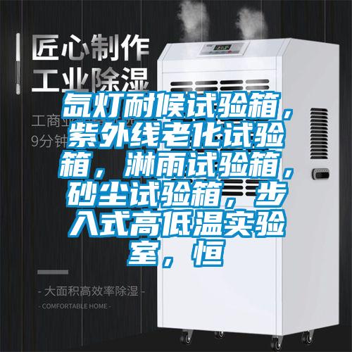 氙燈耐候試驗箱，紫外線老化試驗箱，淋雨試驗箱，砂塵試驗箱，步入式高低溫實驗室，恒