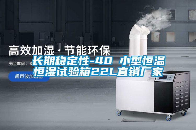 長期穩(wěn)定性-40℃小型恒溫恒濕試驗(yàn)箱22L直銷廠家