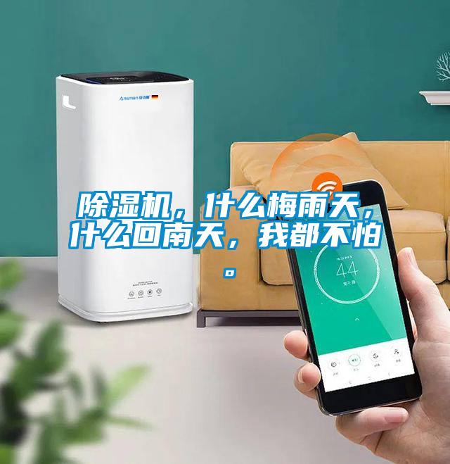 除濕機，什么梅雨天，什么回南天，我都不怕。