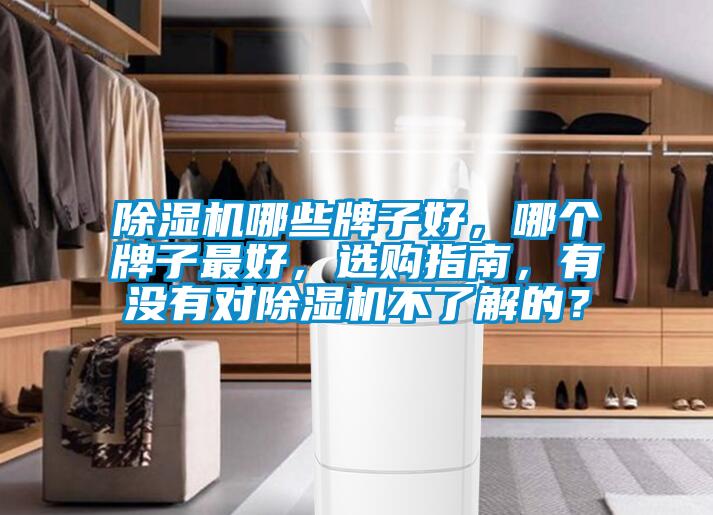 除濕機哪些牌子好,哪個牌子最好,選購指南,有沒有對除濕機不了解的?