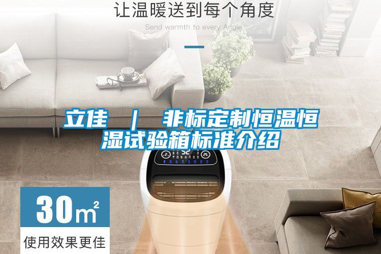 立佳 | 非標(biāo)定制恒溫恒濕試驗箱標(biāo)準(zhǔn)介紹