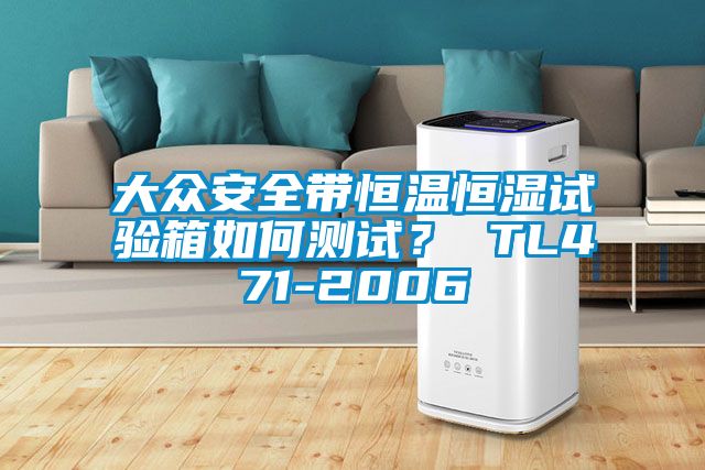 大眾安全帶恒溫恒濕試驗箱如何測試？ TL471-2006