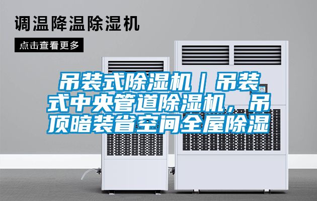 吊裝式除濕機(jī)｜吊裝式中央管道除濕機(jī)，吊頂暗裝省空間全屋除濕