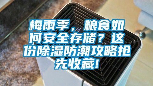 梅雨季，糧食如何安全存儲？這份除濕防潮攻略搶先收藏!